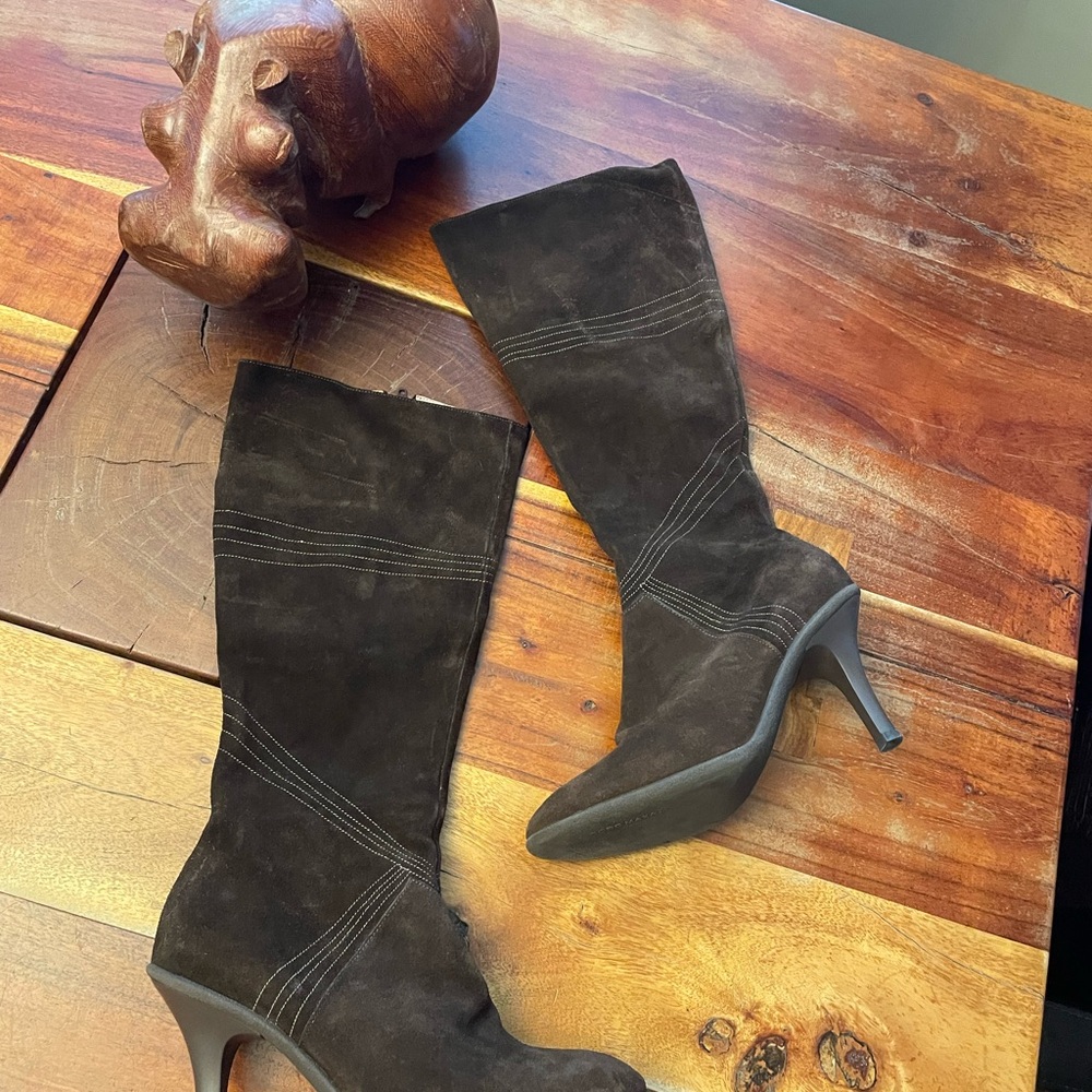 BCBG Dark Brown Heeled Boots